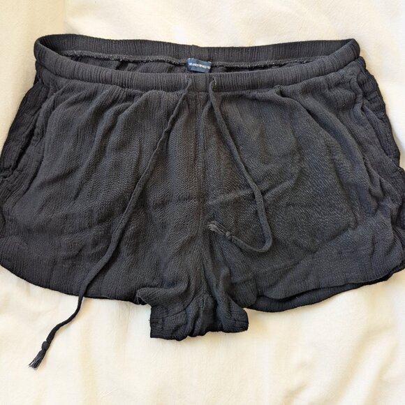 Brandy Melville black linen mini shorts - Picture 1 of 3